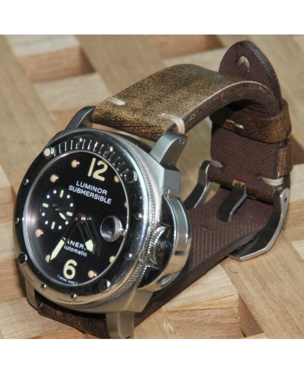 Watchstrap Arezzo TOPGUN 22mm gold brown Watchstrap Arezzo TOPGUN 22mm gold brown