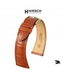 Bracelet Hirsch London Alligator 20mm Marron Doré 