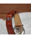 Watchstrap Hirsch London Gold Brown 20mm Alligator