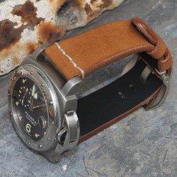 Watchstrap Arezzo MARINA 24mm Light Brown