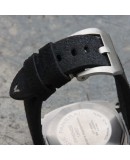 Arezzo Strap HORSEMAN 24mm Nubuck noir couture blanche