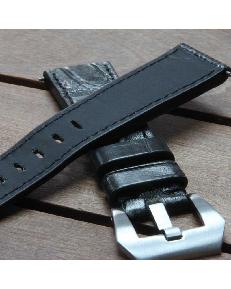 Arezzo DARKGATOR 20mm Alligator Grey