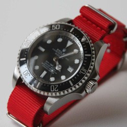 Bracelet de montre NATO 22mm Rouge