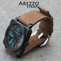 Watchstrap Arezzo HORSEMAN BR03 BR01 brown