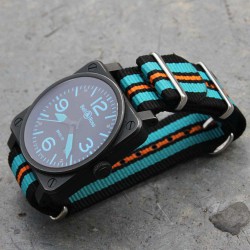 Bracelet de montre NATO 24mm Turquoise