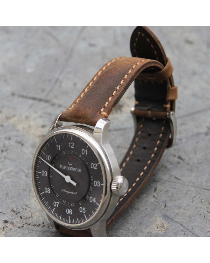 Bracelet Hirsch HERITAGE 20mm Marron foncé