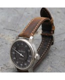 Watchstrap Hirsch HERITAGE dark brown 20mm