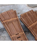 Watchstrap Arezzo Alligator for BR03 BR01 brown