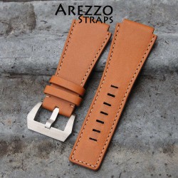 Watchstrap Arezzo brown MARINA for BR03 BR01