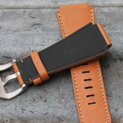 Watchstrap Arezzo brown MARINA for BR03 BR01