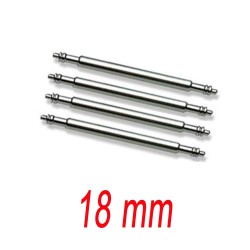 Set de 4 Barrettes inox 18mm renforcé pour bracelet