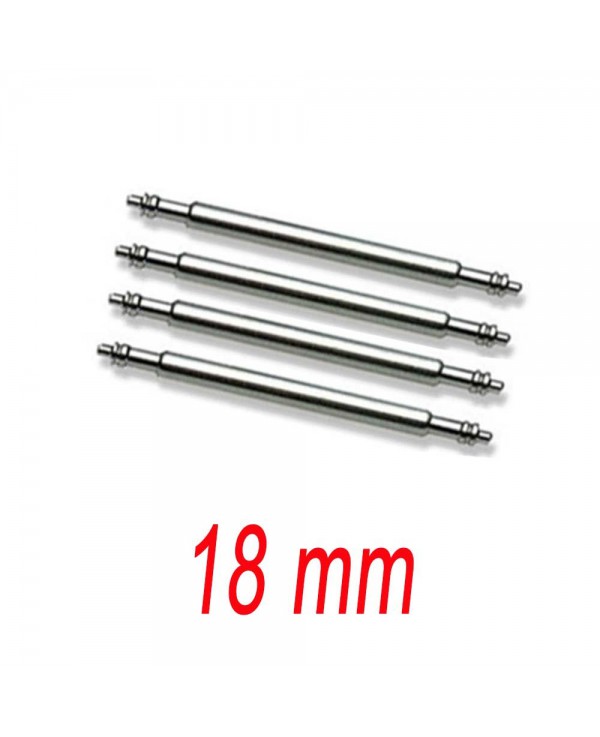 Set de 4 Barrettes inox 18mm renforcé pour bracelet