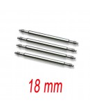 Set de 4 Barrettes inox 18mm renforcé pour bracelet