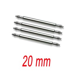 Set of 4 springbar 20mm stainless steel