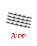 Set de 4 Barrettes inox 20mm renforcé pour bracelet