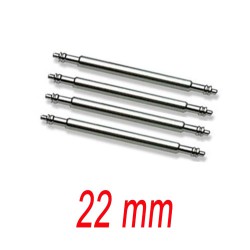 Set de 4 Barrettes inox 22mm renforcé pour bracelet