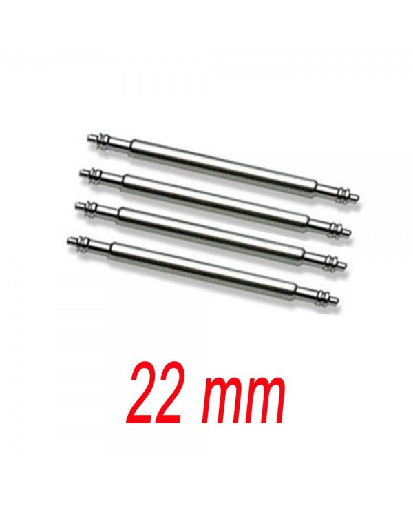 Set de 4 Barrettes inox 22mm renforcé pour bracelet