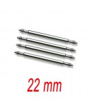 Set de 4 Barrettes inox 22mm renforcé pour bracelet