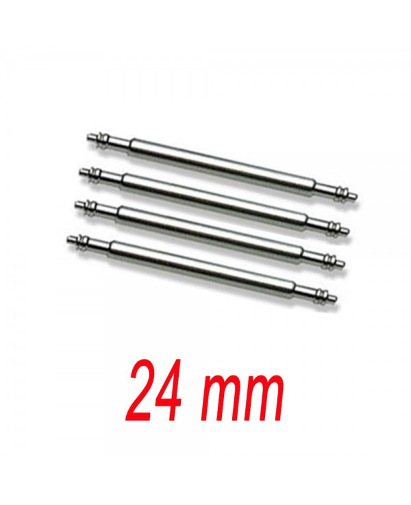 Set de 4 Barrettes inox 24mm renforcé pour bracelet