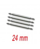 Set de 4 Barrettes inox 24mm renforcé pour bracelet