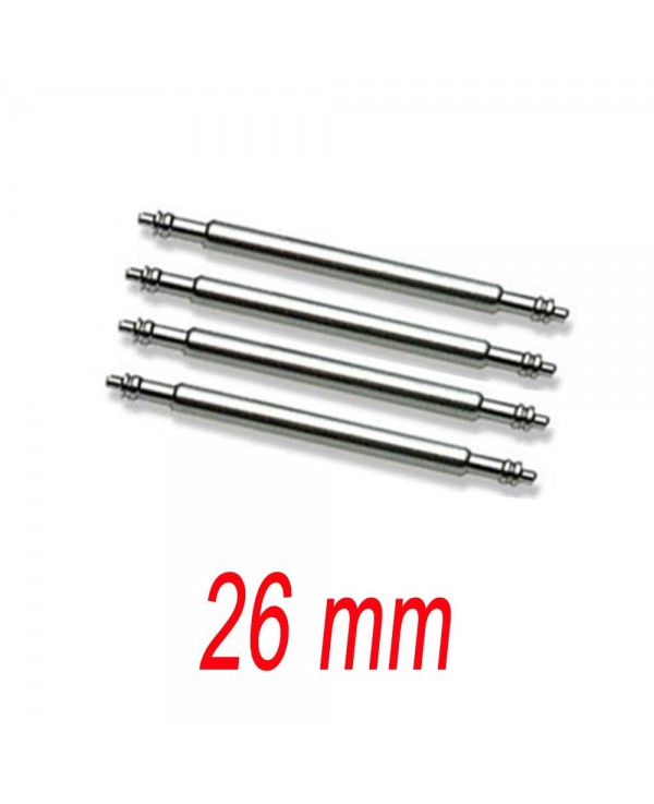 Set of 4 springbar 26mm stainless steel