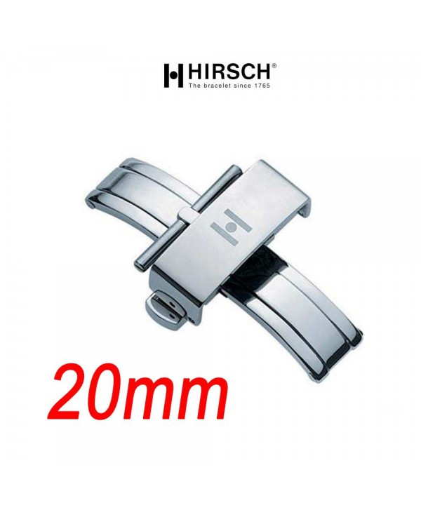 Buckle Hirsch PUSCHER 20mm Polished Stainless Steel Buckle Hirsch PUSCHER 20mm Polished Stainless Steel