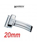 Hirsch Boucle déployante 20mm SPORT inox poli hypoallergénique