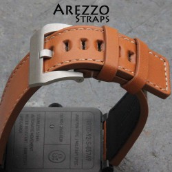 Watchstrap Arezzo brown MARINA for BR03 BR01