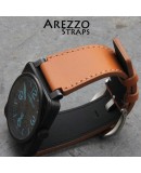 Watchstrap Arezzo brown MARINA for BR03 BR01