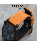 Watchstrap Arezzo brown MARINA for BR03 BR01