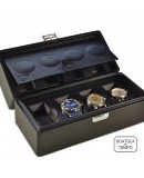 Scatola del Tempo - Watchbox - 8B-OS-XXL black grained leather