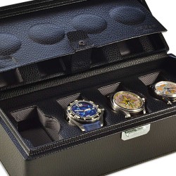 Coffret 8 Montres Cuir - Scatola 8 VALIGETTA chocolat