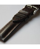 Watchstrap Hirsch LUCCA dark brown 22mm Watchstrap Hirsch LUCCA dark brown 22mm
