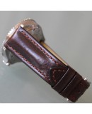 Watchstrap Hirsch LUCCA dark brown 22mm