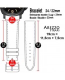 Bracelet Arezzo MILITARE 24mm marron fonce