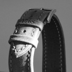 Watchstrap Hirsch HERITAGE grey 20mm