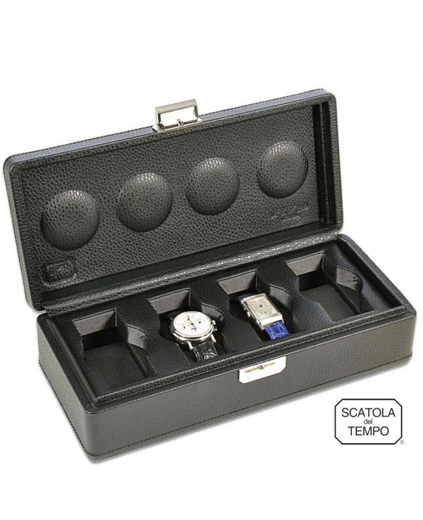 Scatola del Tempo - Watchbox - 4B-OS-XXL Black leather Scatola del Tempo - Watchbox - 4B-OS-XXL Black leather