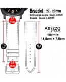 Bracelet Arezzo MILITARE 22mm Noir