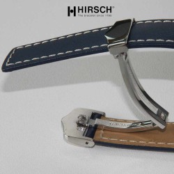 Watchstrap Hirsch SPEED 22mm blue with deployment buckle