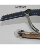 Watchstrap Hirsch SPEED 22mm blue with deployment buckle