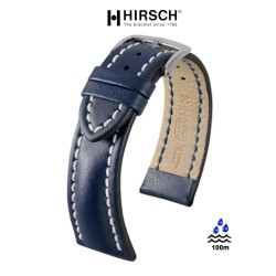 Watchstrap Hirsch Heavy Calf blue 24mm