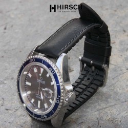 Watchstrap Hirsch JAMES Performance black 20mm