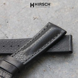 Watchstrap Hirsch LUCCA black 20mm