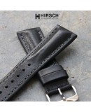 Watchstrap Hirsch LUCCA black 20mm