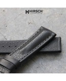 Watchstrap Hirsch LUCCA black 22mm