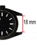 Bracelet de montre PRESTIGE CROCO marron clair doré 18mm