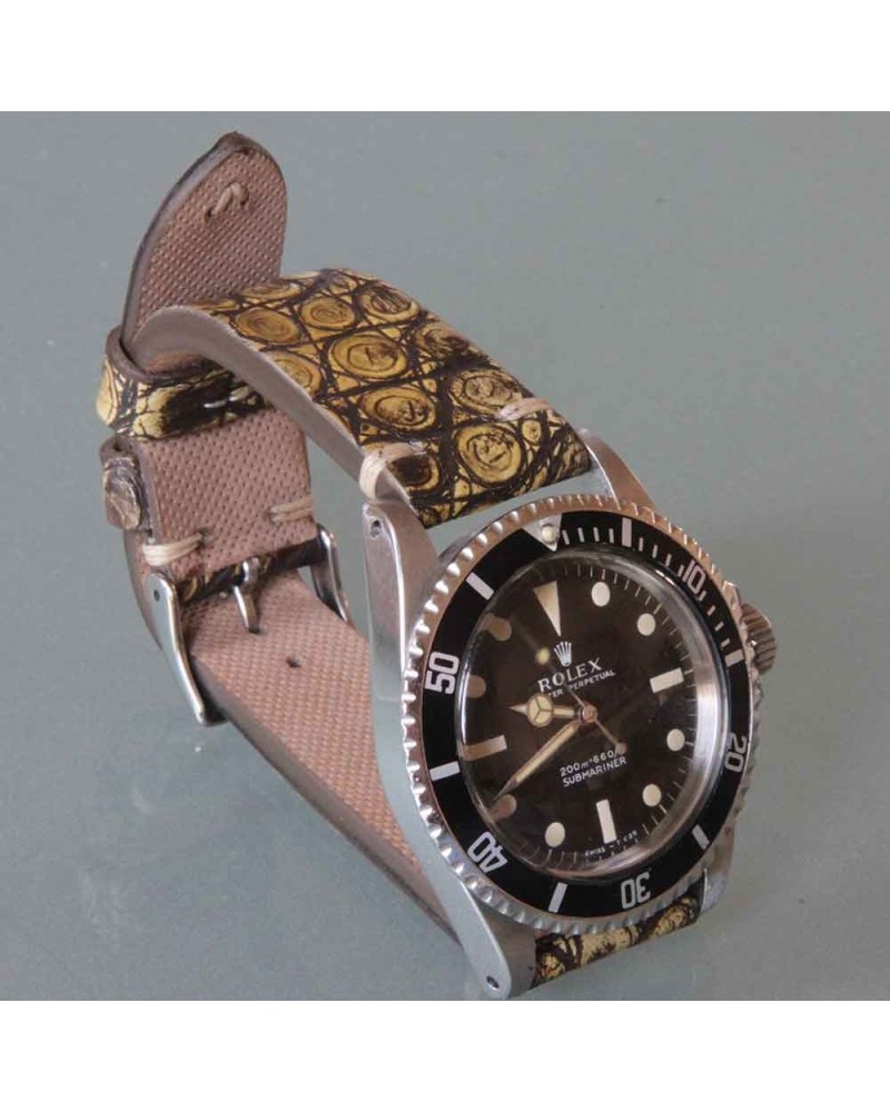 Arezzo DARKGATOR 20mm Alligator Mustard