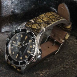 Arezzo DARKGATOR 20mm Alligator Mustard