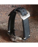 Watchstrap Arezzo BRUTUS 20mm Vintage black Leather white stiches