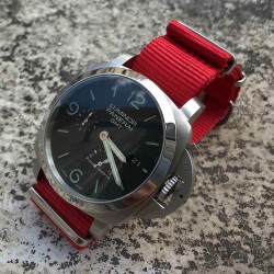 Bracelet de montre NATO 24mm Rouge